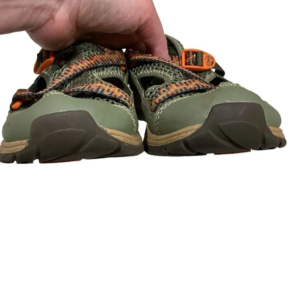 CHACO Odyssey Y Green Lichen Big Kids Unisex Sandal Water Shoes Size 4